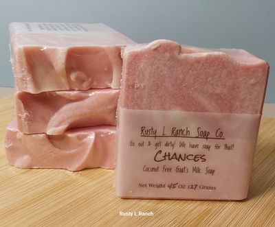 Chances  (Coconut Free goat's milk soap)