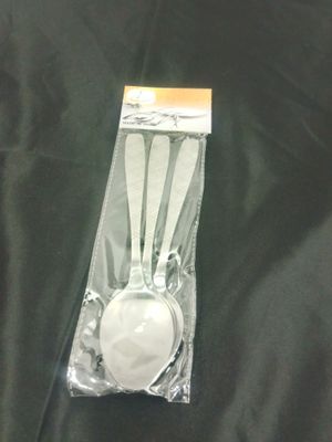 3 pc Stainless steel Big Spoon  8" ($0.79/unit) (24units/order