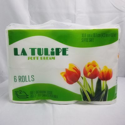 6 Roll La Tulips Toilet Paper (Vietnam) ($2.45/unit) (30units/order)