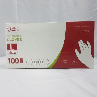 100 pc Queen Latex Glove (L)  ($5.25/unit) (10units/orde)