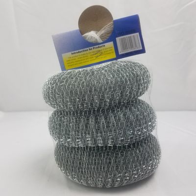 3 pc Metal Scouring Pad ($0.89/unit) (24units/order)