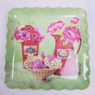Melamin Square Plate (8.5" * 8.5") ($0.82/unit) (24units/order)
