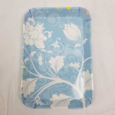 Melamin Plate (Flower Design) 8.25" * 5.75" ($0.72/unit) (24units/order