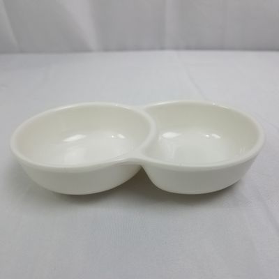 Melamine Divided Plate Wht ($0.60/unit) (24units/order)