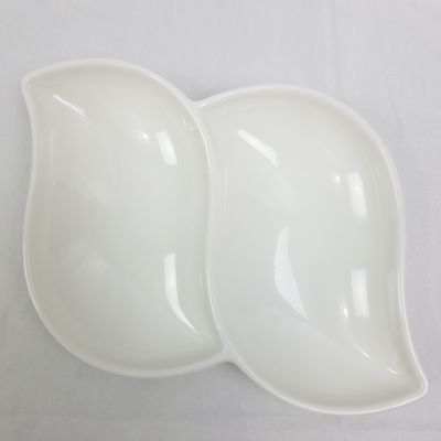 2 Divided Melamine  Plate Color White  ($0.79/unit) (24units/order)