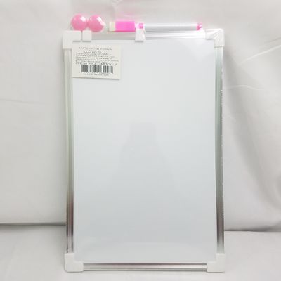 White Board Dry Easy W- Marker 2 Side Metal Frame ($1.29/unit) (24units/order)