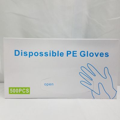 500 pc Disposable pe gloves (90X20) ($0.85/unit)  (20units/order)