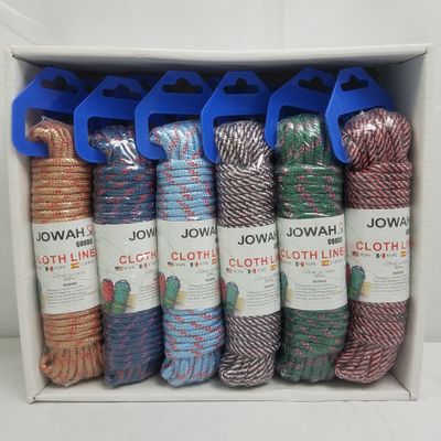 Rope Cloth Line /asst clr Small  ($0.65/unit) (24units/order)