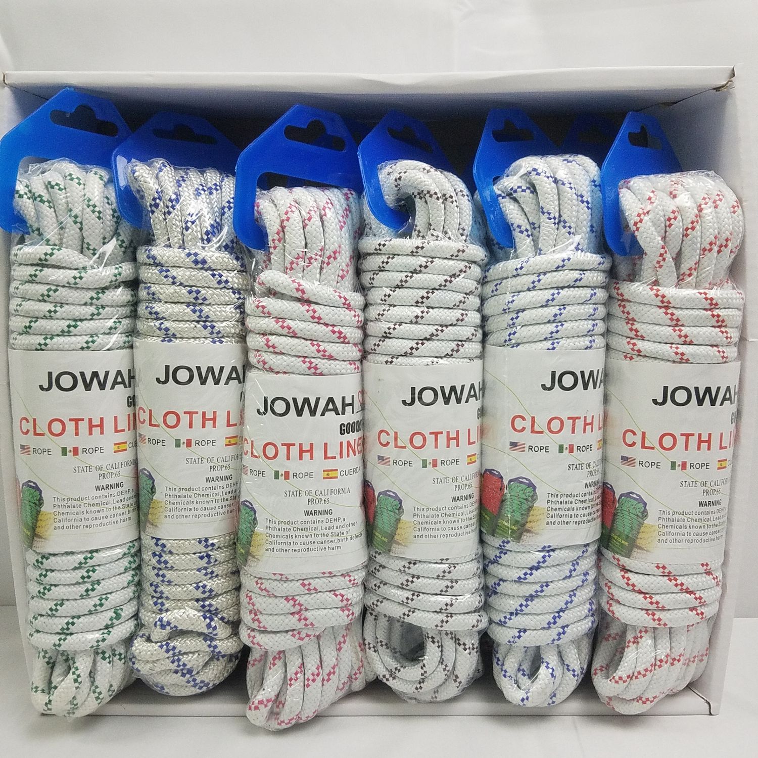 Cloth Line Cord- Light Color ($0.79/unit) (96/24) 10M