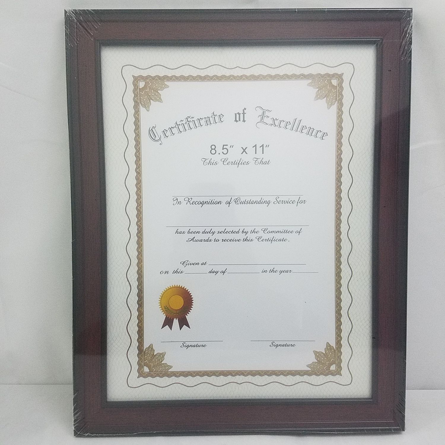 Certificate Frame (8.5x11") Brown  ($1.29/unit) (24units/order)