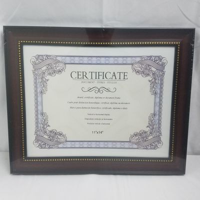 Certificate Frame  ( 11" x 14" )   Brown  ($2.49/unit) (24units/order)