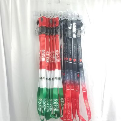 Lanyard keychain ID Holder LA &amp; Mexico design ($0. 59/unit)  (12units/order)