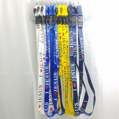 I Love Jesus  Landyard  W/ Card Id Badge Holder 12pack ($.59/unit) (12units/order)