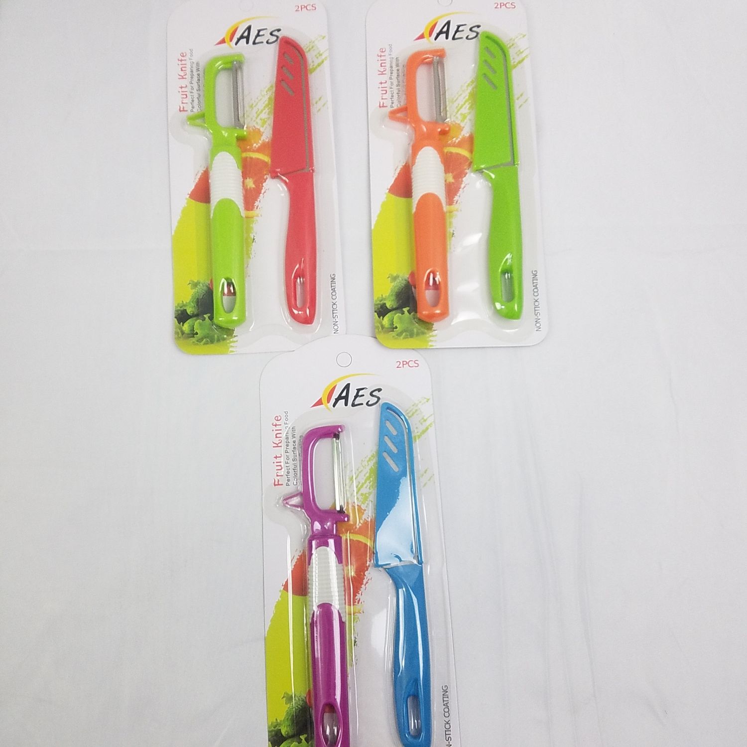  2 pc Knife &amp; Peeler  ($0.77/unit) (36units/order)