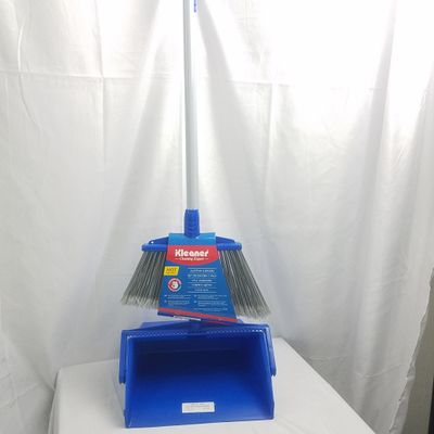 Heavy Duty Dustpan &amp; broomset Blue ($7.50/unit) (12unit/order) 