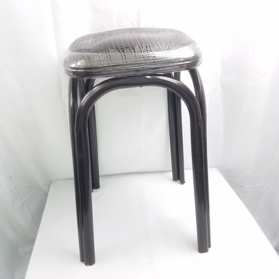 Metal Stool w/4 Legs Brown  ($9.00/unit)  (12unit/order)