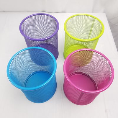 Pencil Holder Cup for Desk,Wire Mesh 4 Color ($0.95/unit) (48units/order)