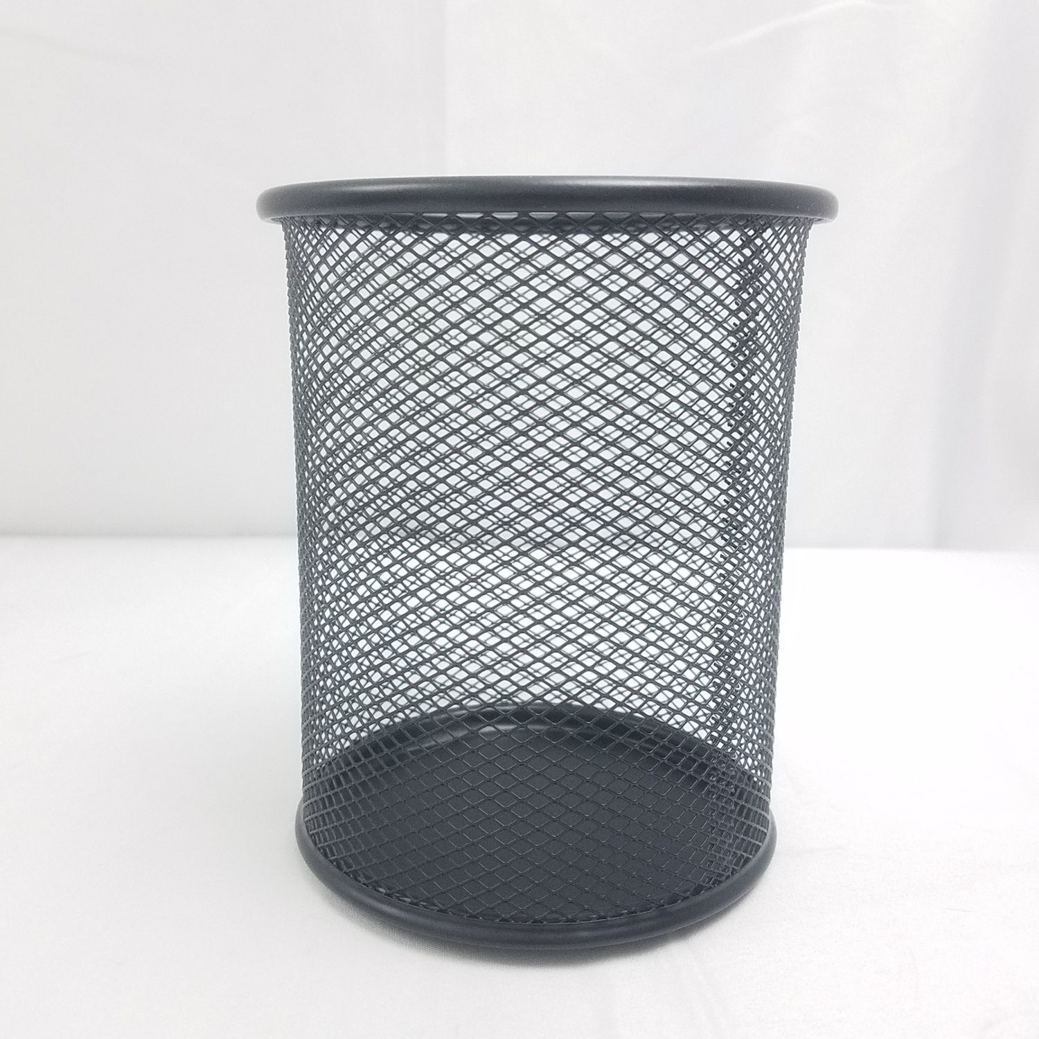 Pencil Holder Cup Black Wire Mesh ($0.95/unit) (48units/order)