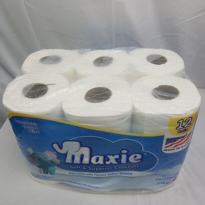 12 Rolls 450 Sheet Maxie Soft &amp; Superior Comfort 2ply Tissue ($5.40/unit) (4units/order)