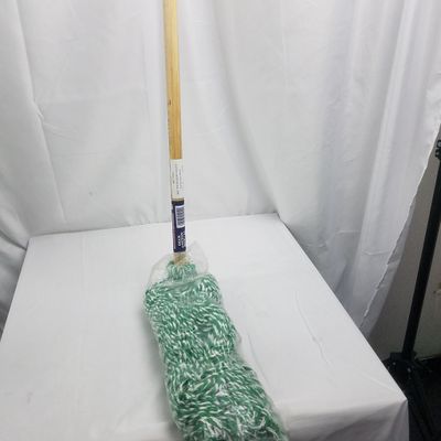 Deck Cotton Mop W/ Wooden Handle. ($3.25/unit) (12units/order)