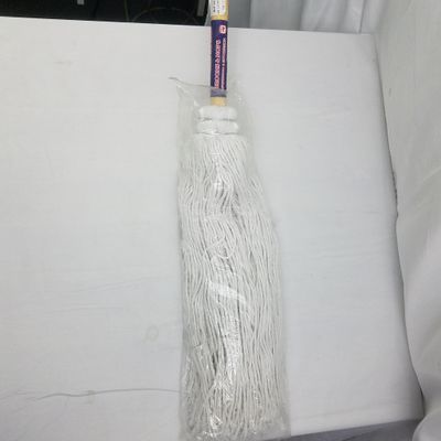   Cotton Deck Mop W/Wooden handle  ($6.40/unit) (12units/order)
