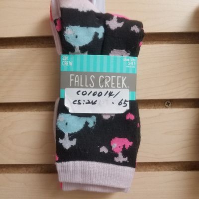 2 Pair Crew Falls Creek Lady Sock ($0.65/unit) (?units/order)