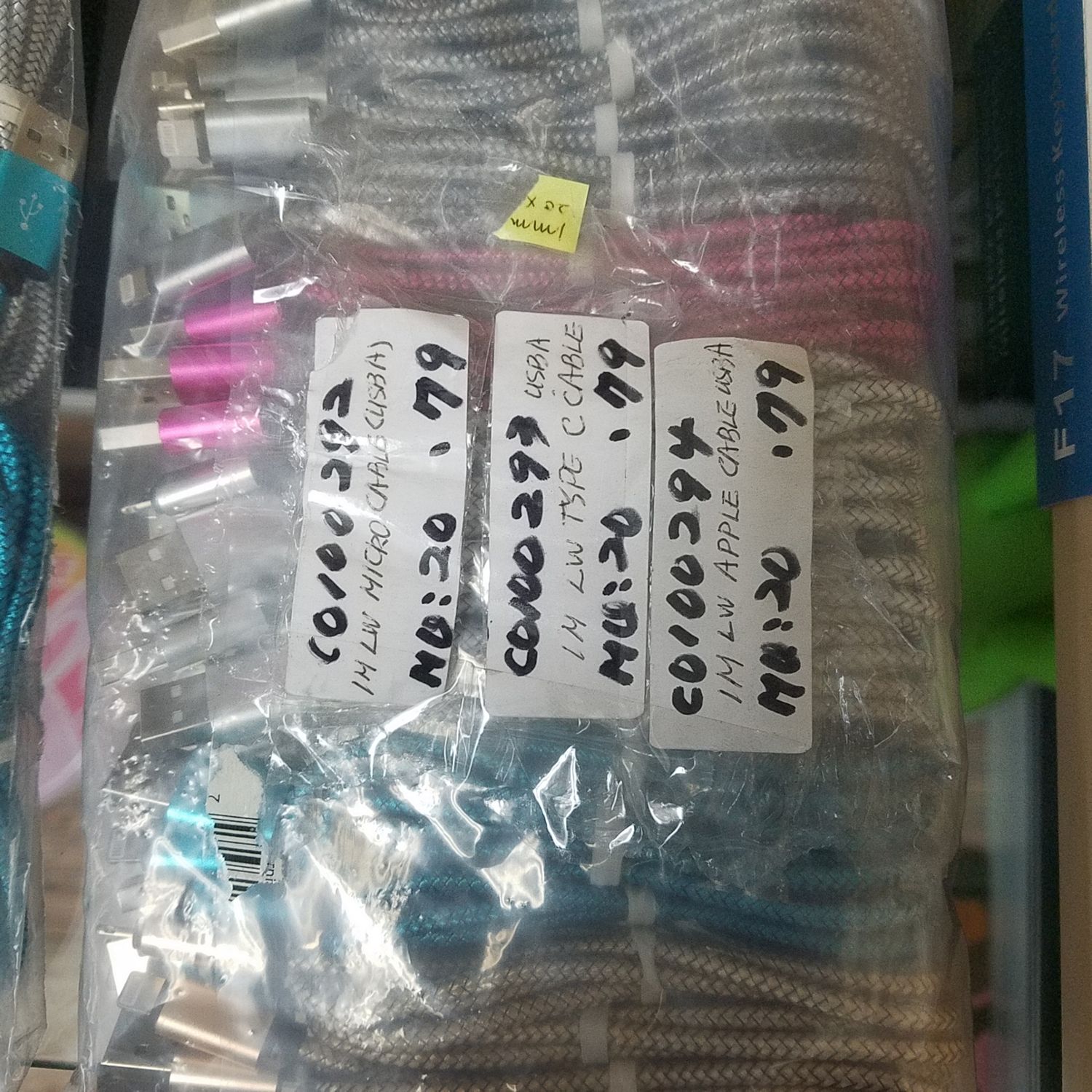 1m Lw Apple Cable Pp Bag  ($0.79/unit) (20units/order)