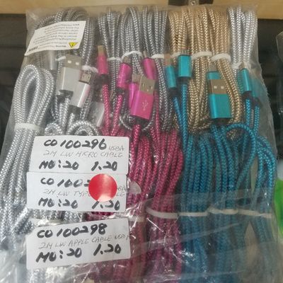 2m Lw Micro Cable Pp Bag ($1.20/unit) (20units/order)