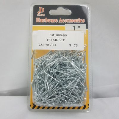 72 pc Metal Nail Set (1”) ($0.79/unit) (24units/order)
