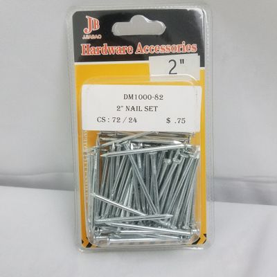 72 pc Metal Nail Set 2" ($0.75/unit) (24units/order)