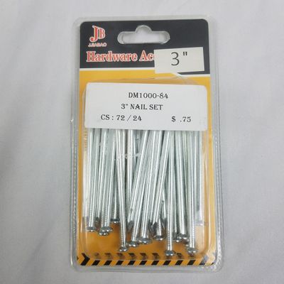 72 pc 3”Nail Set Metal ($0.75/unit) (24units/order)