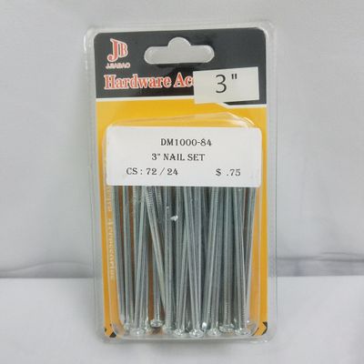 72 pc 3”Nail Set Metal ($0.75/unit) (24units/order)