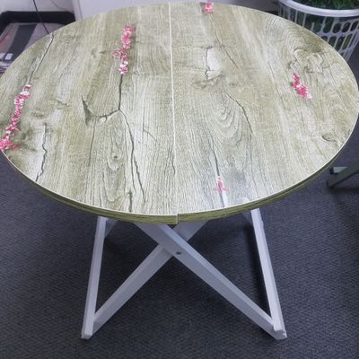 Wood Folding Round Table ($12.00/unit) (2units/order)