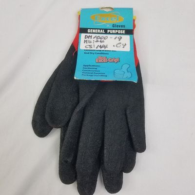 Working Glove / Blk &amp; Red ($0.69/unit) (24units/order)