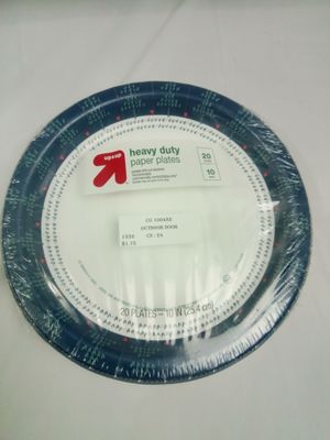  20 pc Heavy Duty Paper Plates  10” ($1.75/unit ) (24units/order)