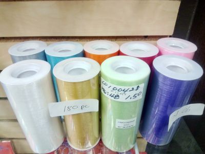 8 Color Tulle Roll..6"X25Y ($1.50/unit) (48units/order)