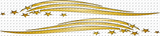Stars&Stripes - Brushed Aluminium - Gold