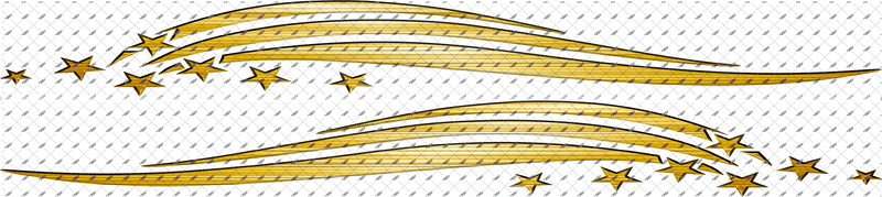 Stars&Stripes - Brushed Aluminum - Gold