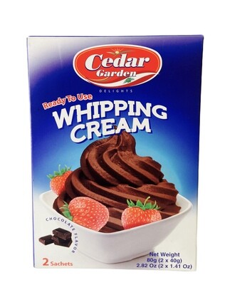 Cedar Garden Chocolate Whipping Cream 24x100g