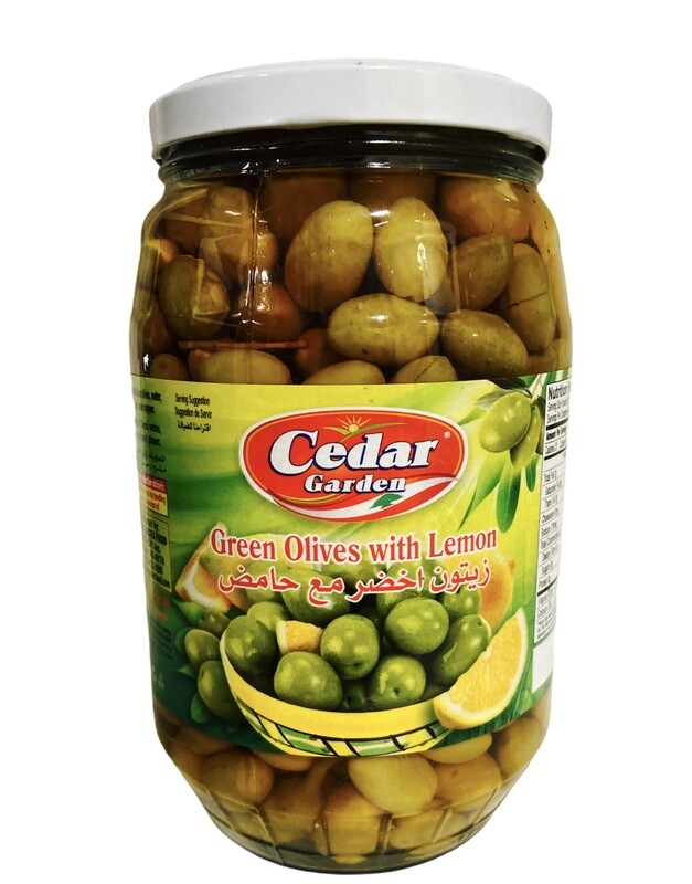 Cedar Garden Green Olives With Lemon 6x1700g