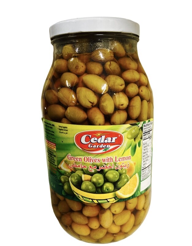 Cedar Garden Green Olives With Lemon 4x3200g