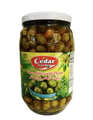 Cedar Garden Green Olives With Thyme 6x1700g