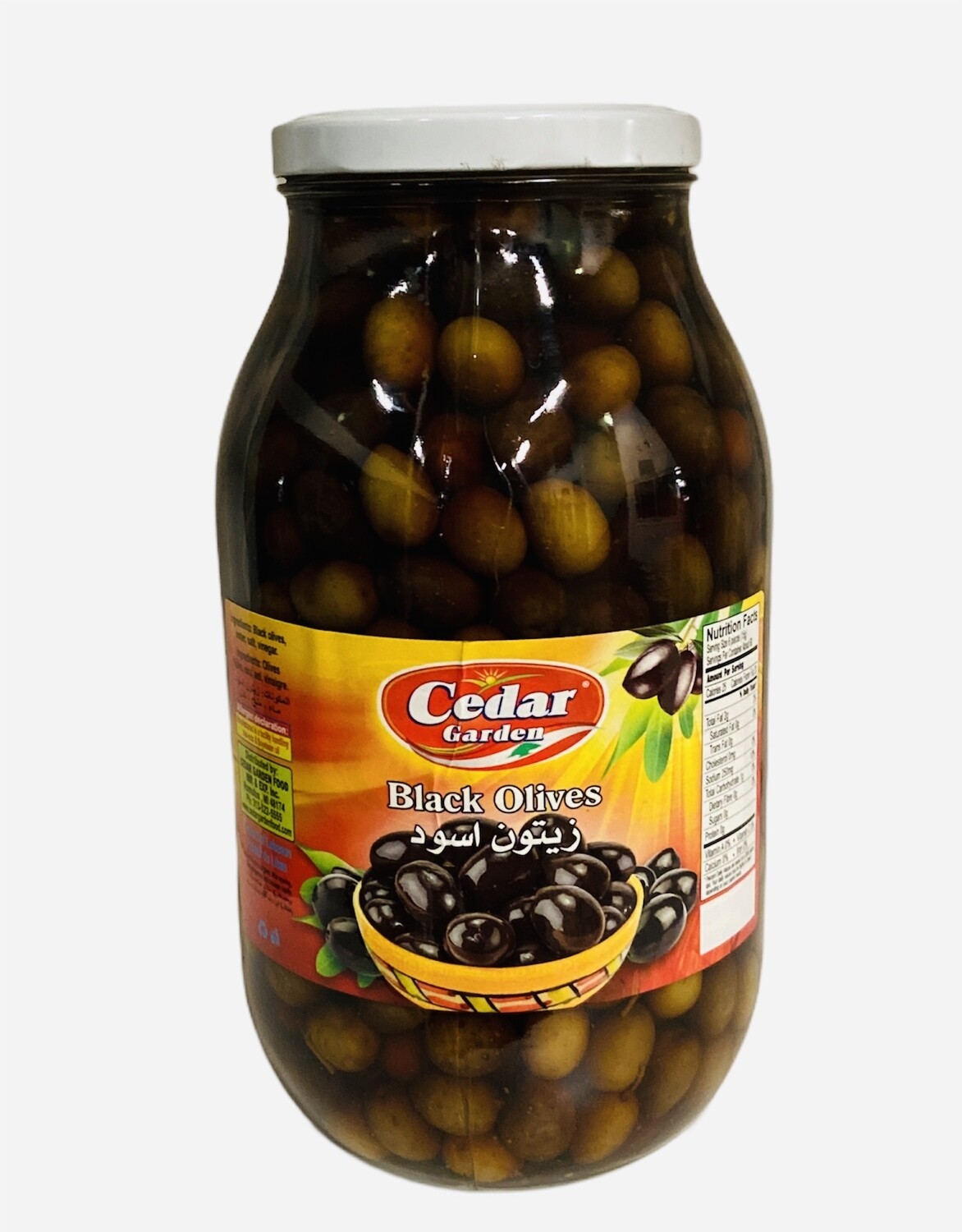 Cedar Garden Black Olives 4x3200g