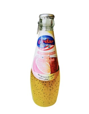 Cedar Garden Orange Drink With Basil Seeds 24x290ml