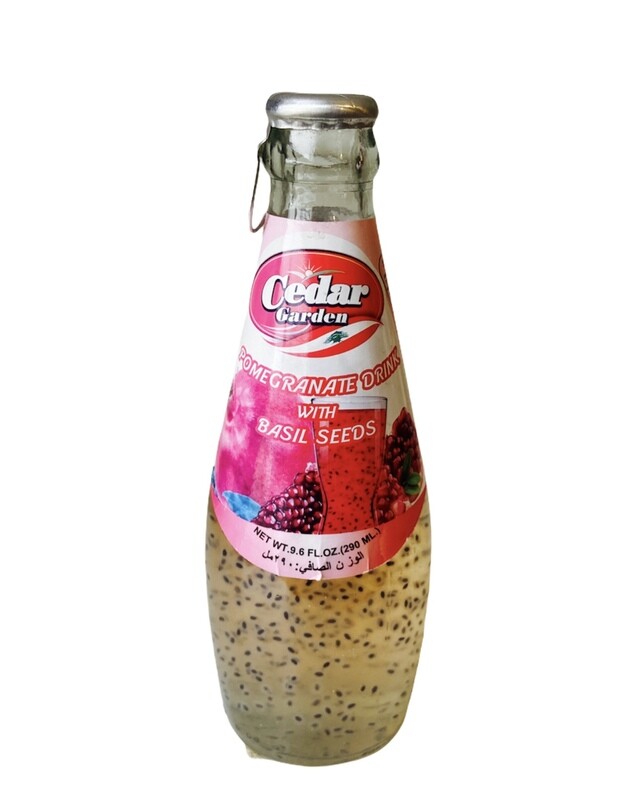 Cedar Garden Pomegranate Drink With Basil Seeds 24x290ml