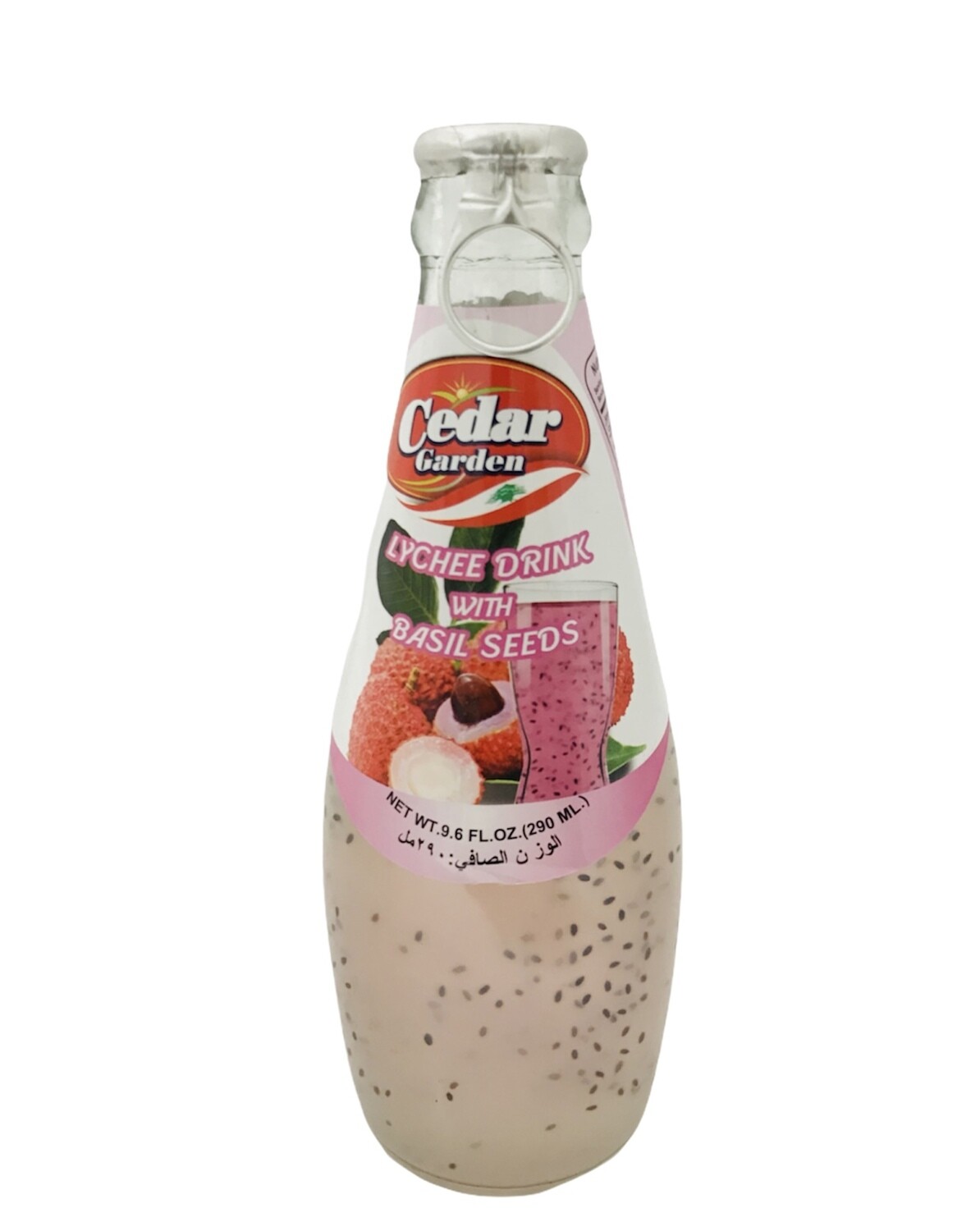 Cedar Garden Lychee Drink With Basil Seeds 24x250ml