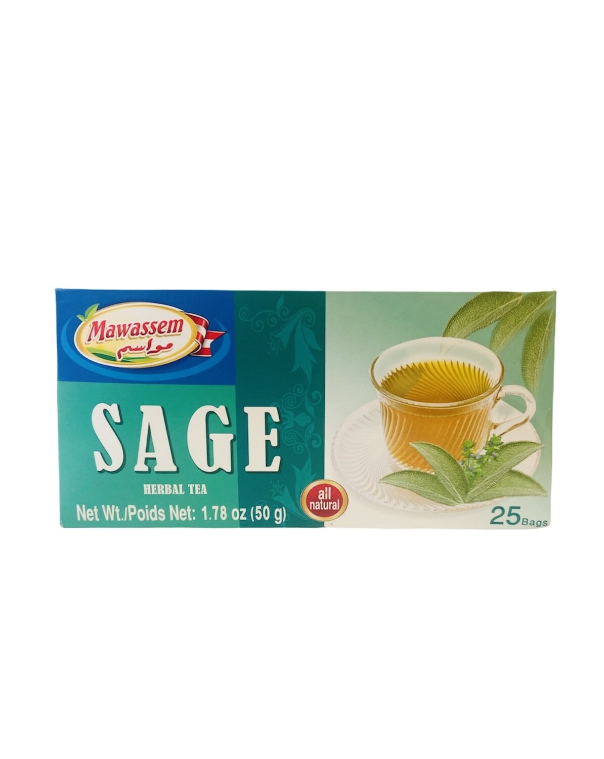 Mawassem Sage Herbal Tea 24x50gx25b