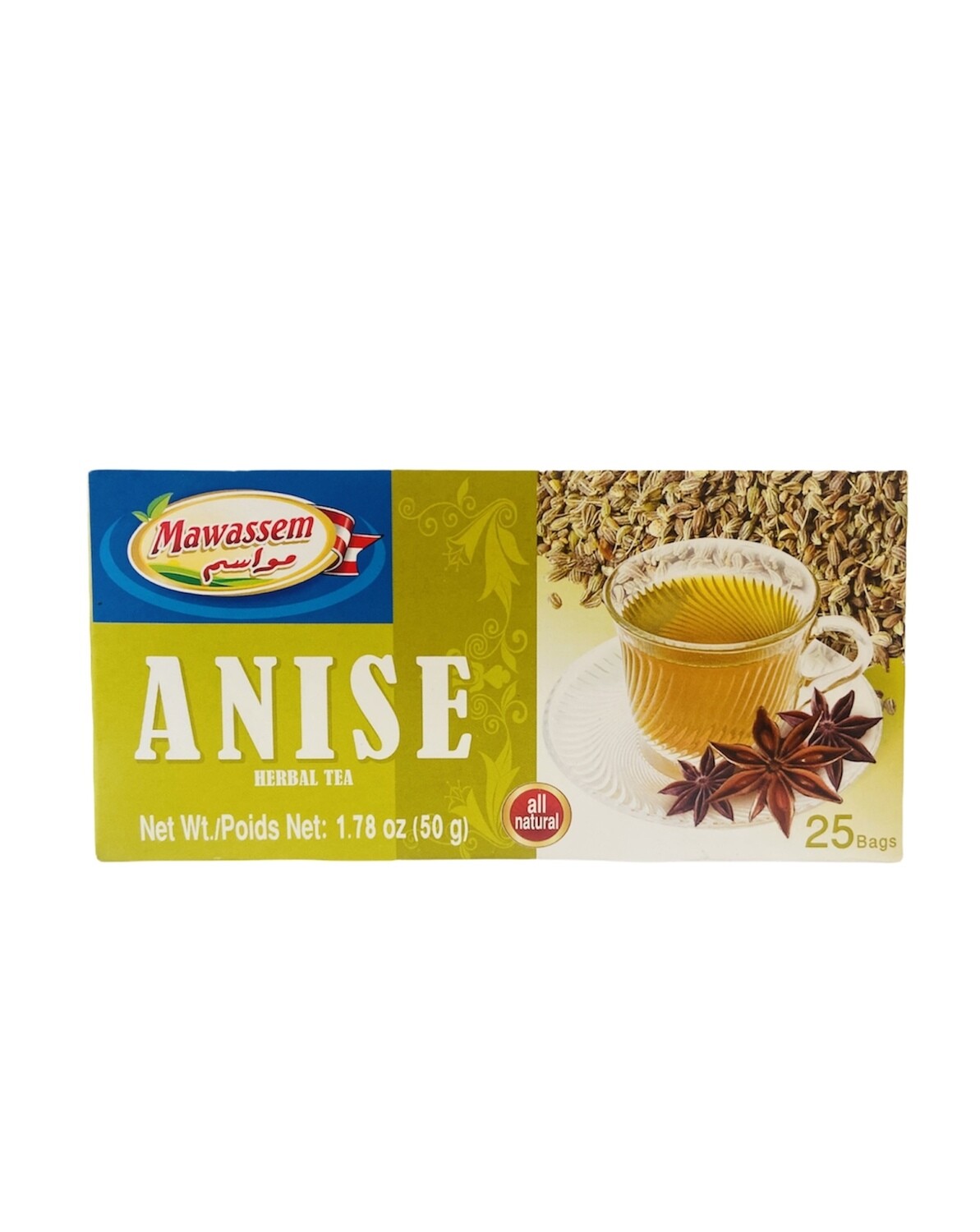Mawassem Anise Herbal Tea 24x50gx25b