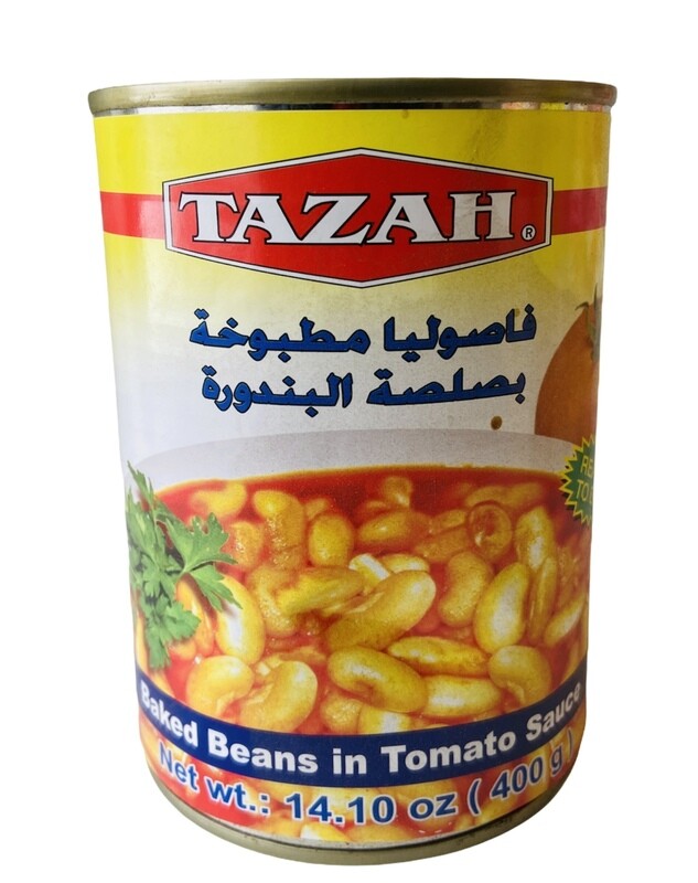 Tazah White Beans With Tomato Sauce 24x16oz