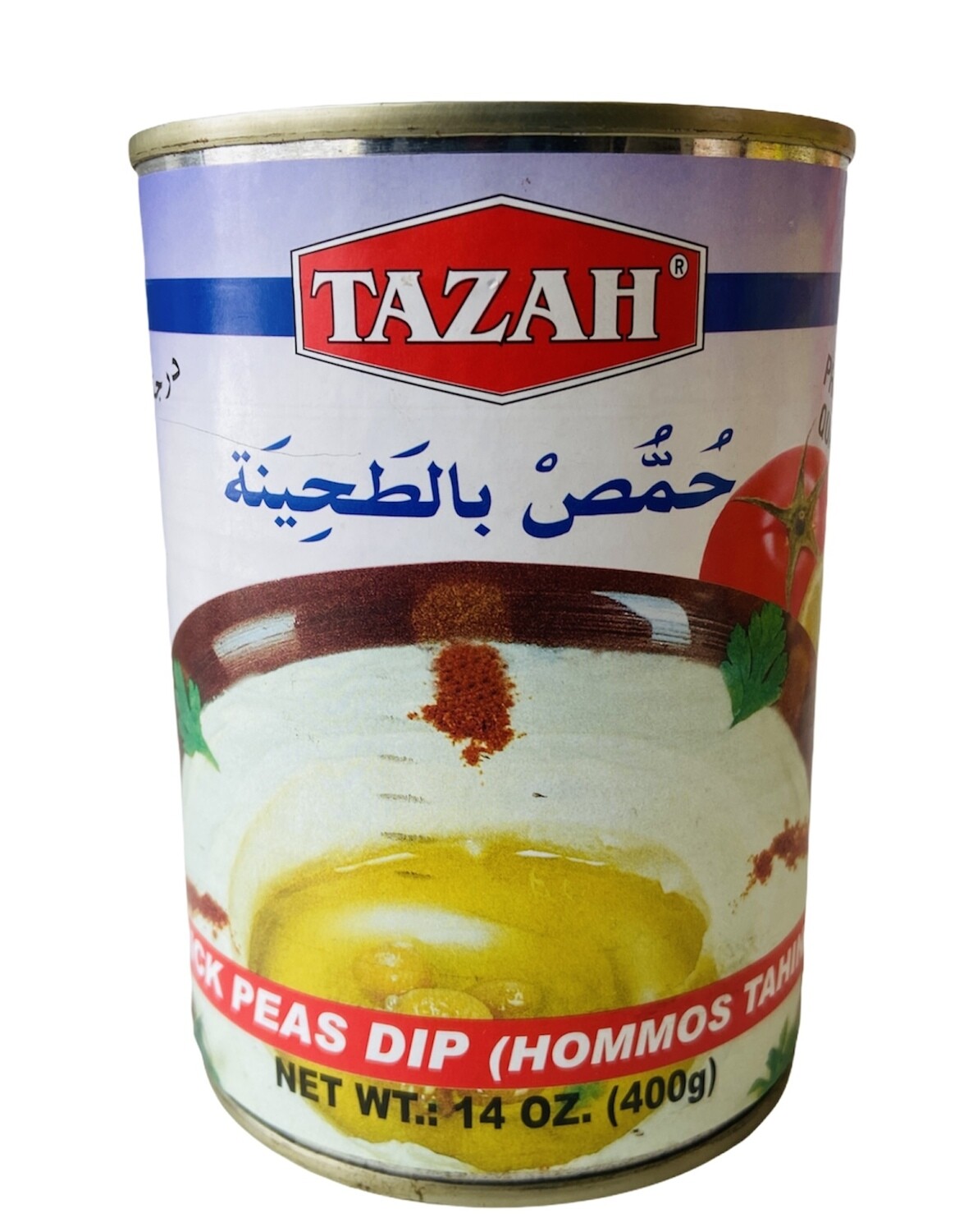 Tazah Chick Pea Dip Hummus Tahina 24x16oz